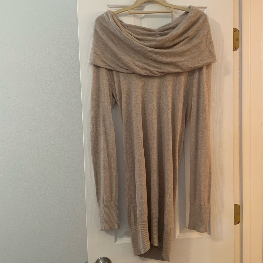 Off the shoulder sweater dress